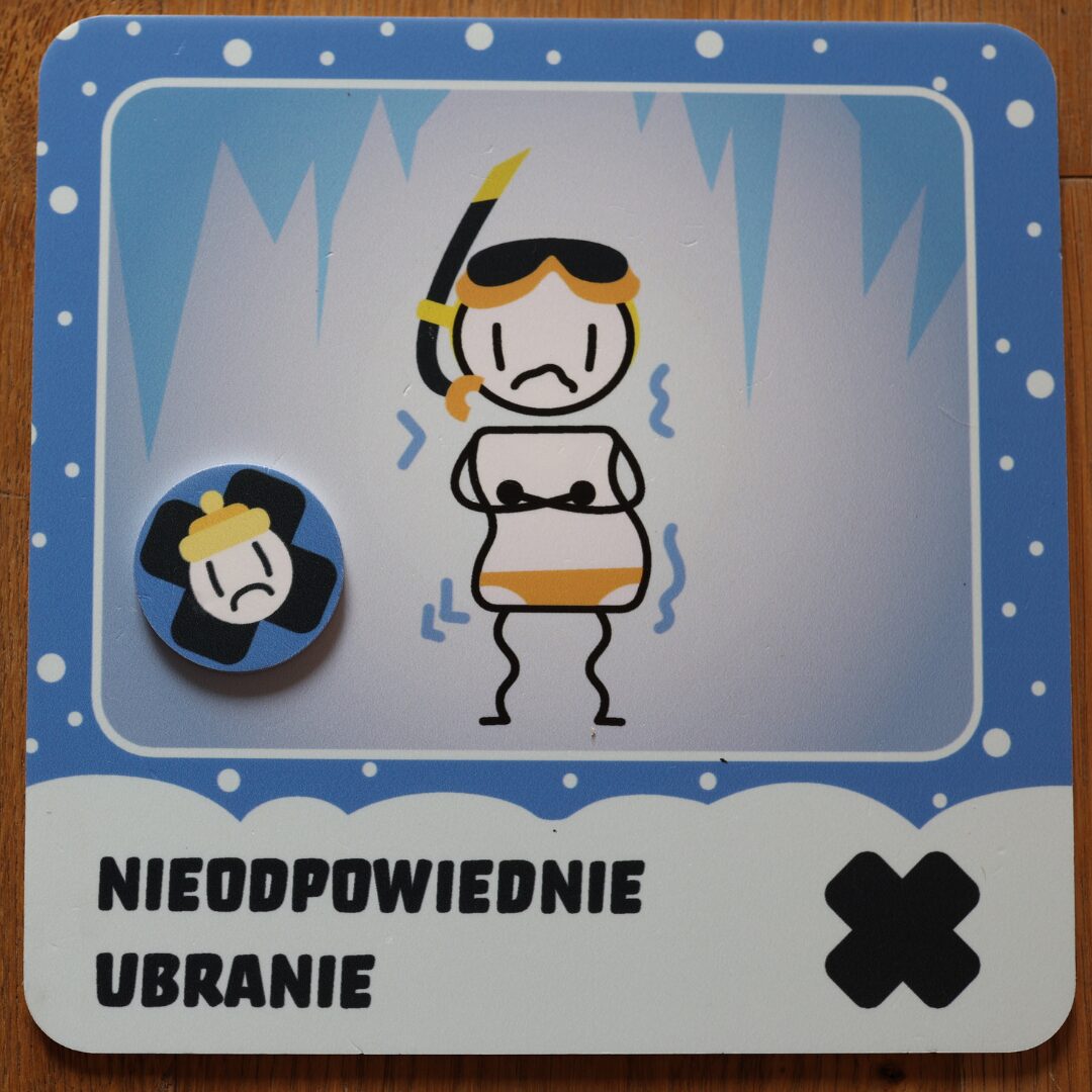 Karty z gry „Bezpieczne Ferie” – nauka bezpiecznych zachowań zimą przez zabawę